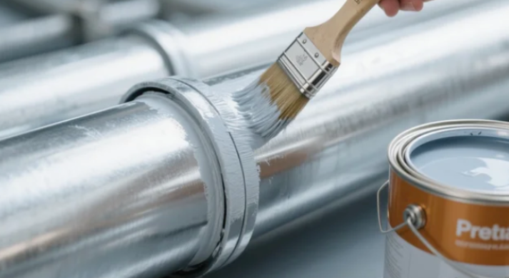 Painting Galvanized Pipes: It' s possible, but you can' t just paint them any old way.